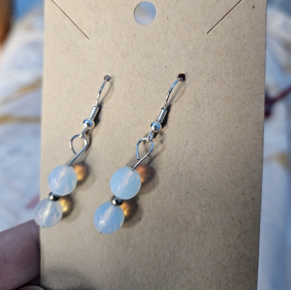 Opalite Earrings in Original Packaging